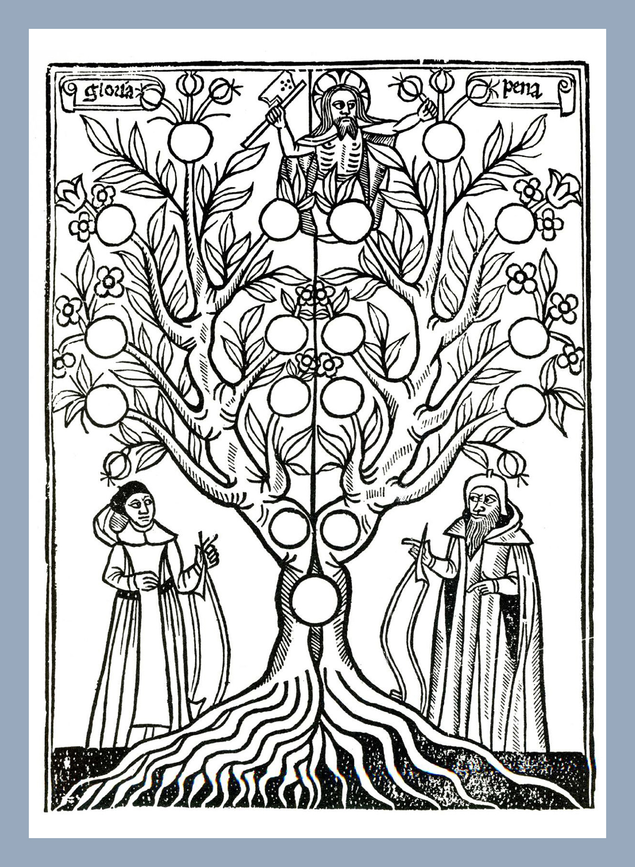 Ilustração da árvore moral